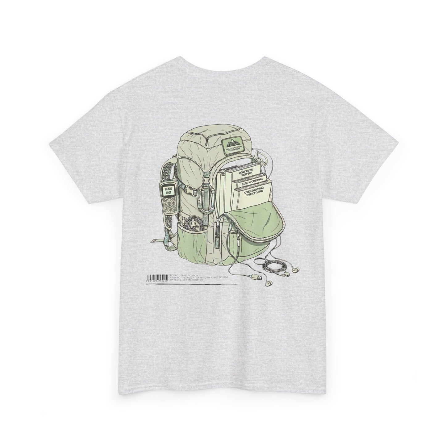 Vintage Rucksack T-Shirt | Sarkastisches Wander Motiv | Schwarzer Humor