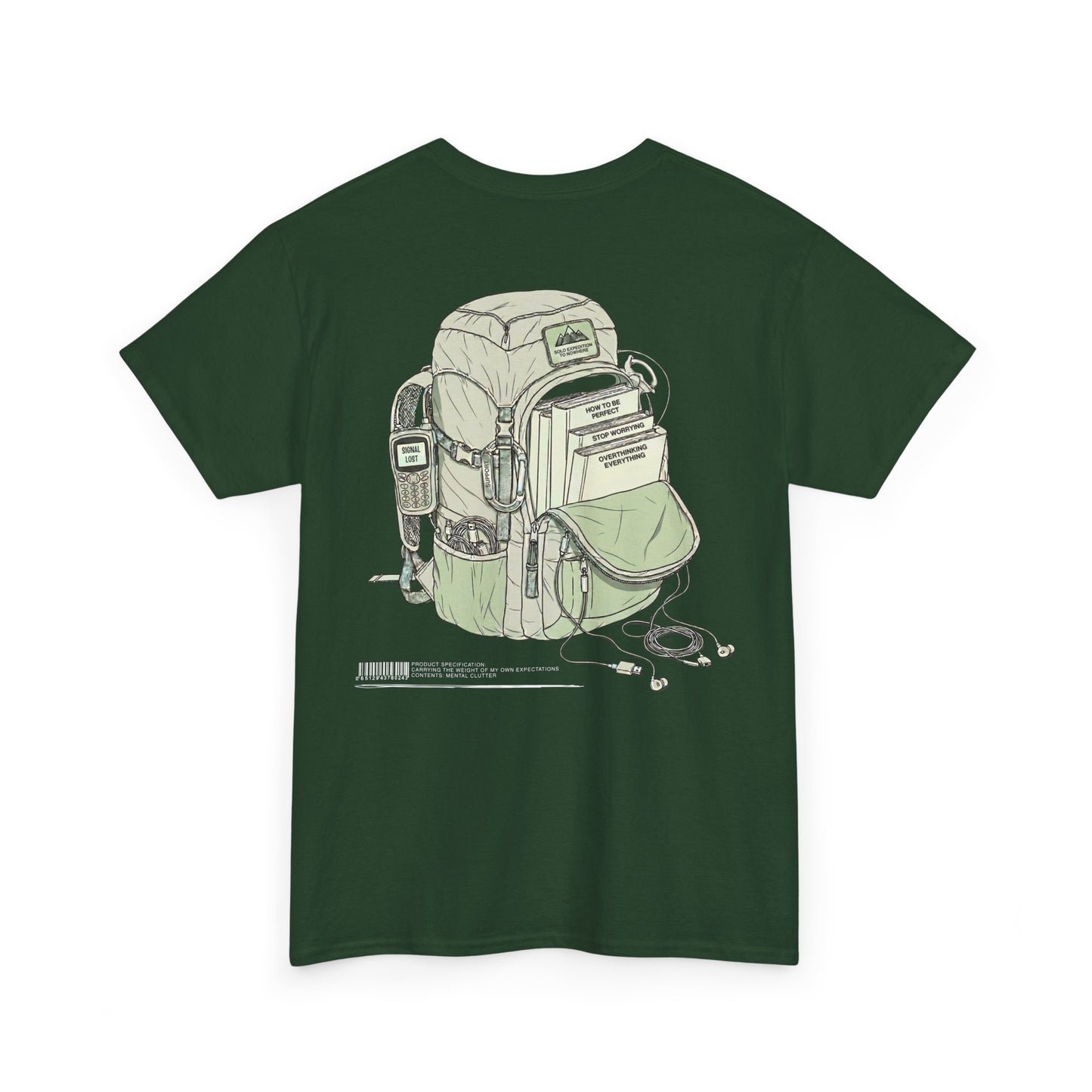 Vintage Rucksack T-Shirt | Sarkastisches Wander Motiv | Schwarzer Humor