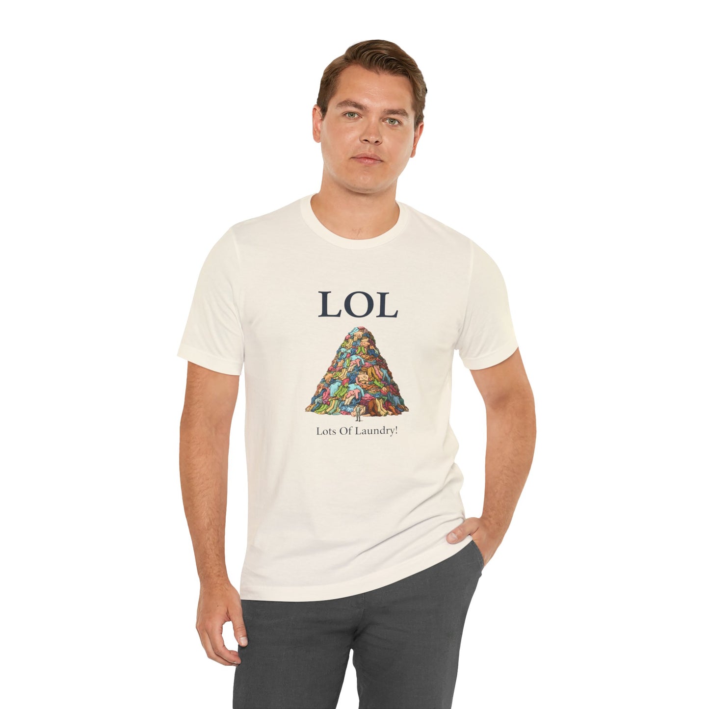 LOL Lots of Laundry T-Shirt – Lustiges Wäsche Meme – Geschenk für Mama & Papa