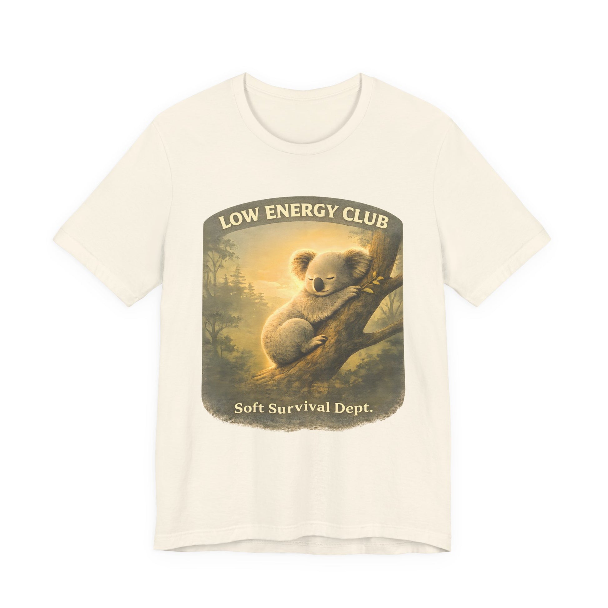 low energy club koala soft natural shirt calm aesthetic vintage design
