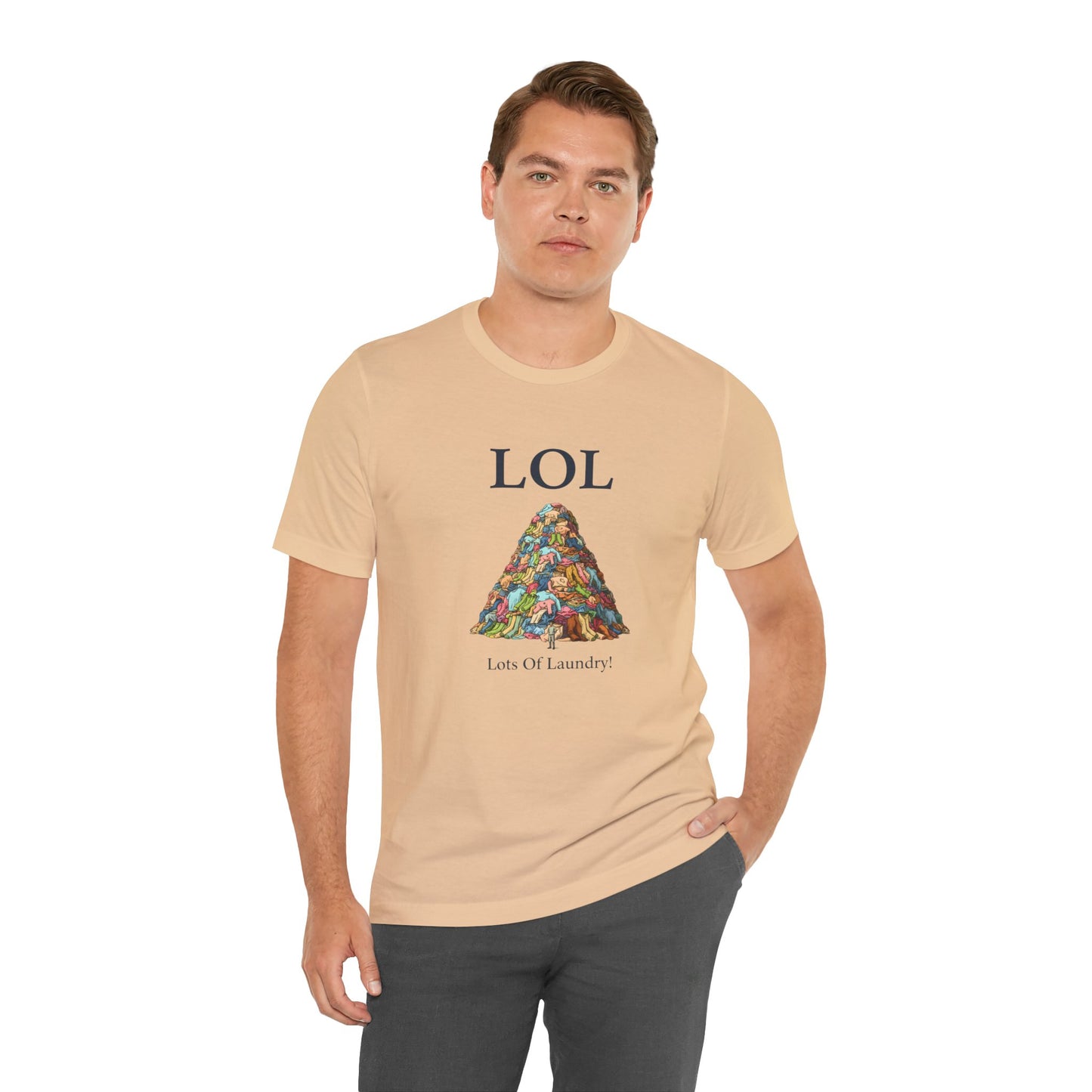 LOL Lots of Laundry T-Shirt – Lustiges Wäsche Meme – Geschenk für Mama & Papa