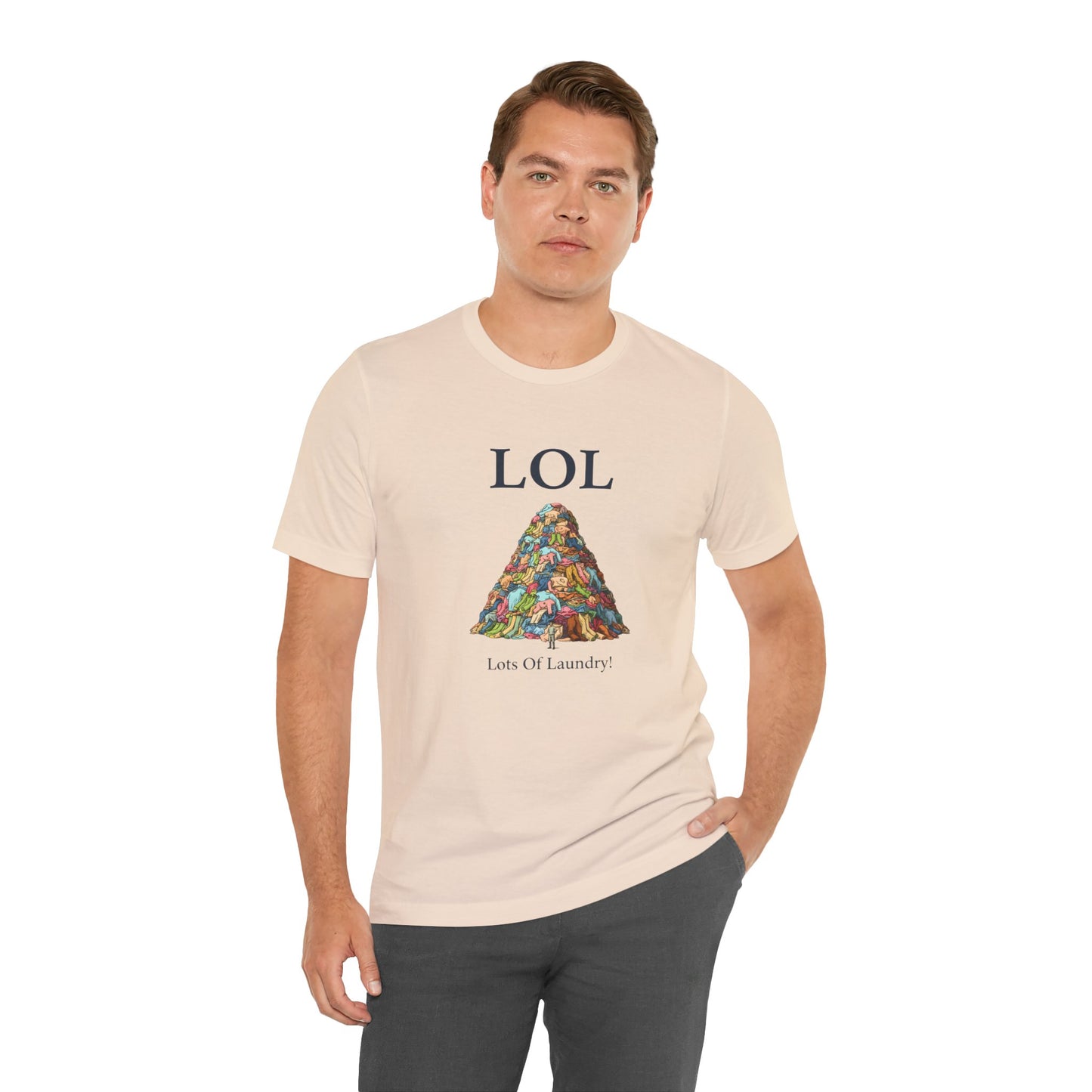 LOL Lots of Laundry T-Shirt – Lustiges Wäsche Meme – Geschenk für Mama & Papa